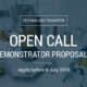 New Open Call for demonstrator proposals